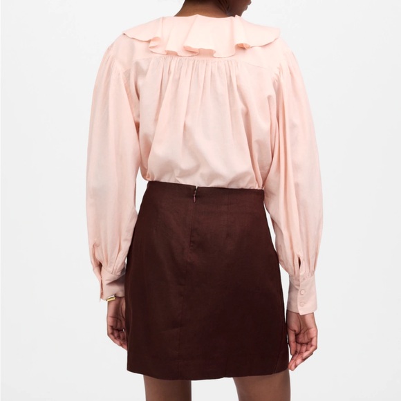 Madewell Pleated Linen Mini Skirt - Picture 4 of 6